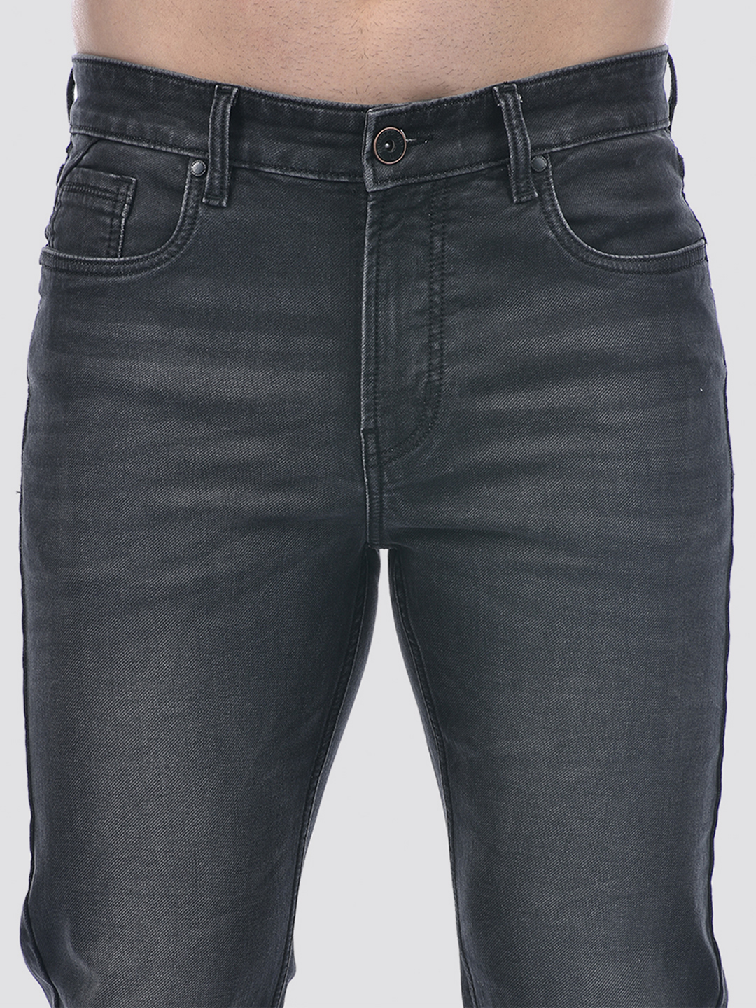 Numero Uno Men Faded Black Jeans